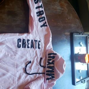 Pink hoodie- light pink